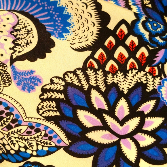 Betsey Johnson, floral dress, blue, Size 10 - Picture 6 of 7